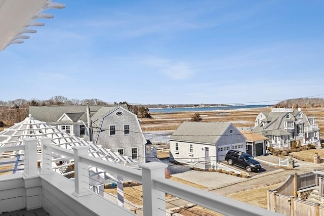 exterior space with a residential view