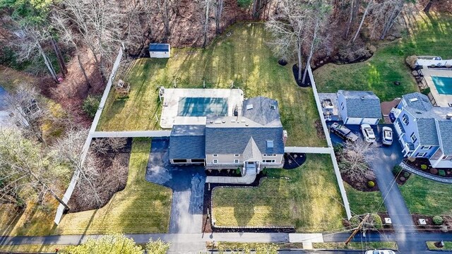 birds eye view of property