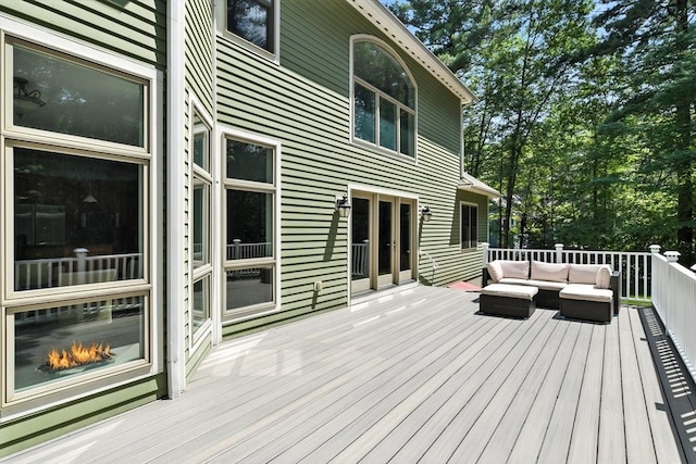 19 Hawthorn Rd, Amherst, MA 01002 - deck featuring an outdoor hangout area
