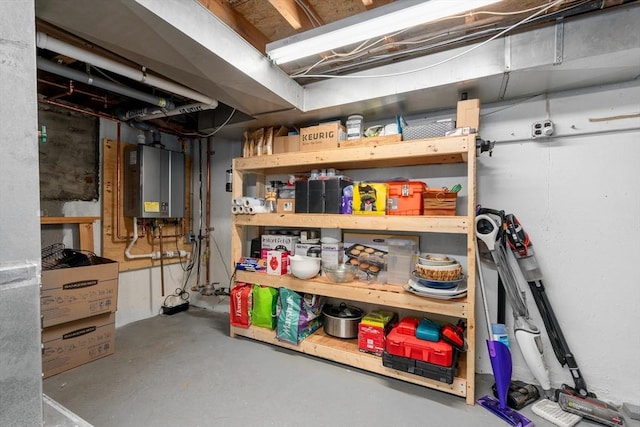 99 Edgehill Rd, Norwood, MA 02062 - storage area featuring tankless water heater