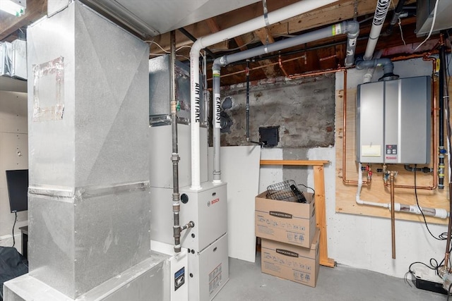 99 Edgehill Rd, Norwood, MA 02062 - utility room with tankless water heater