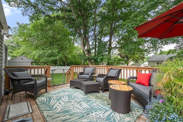 99 Edgehill Rd, Norwood, MA 02062 - deck featuring an outdoor hangout area