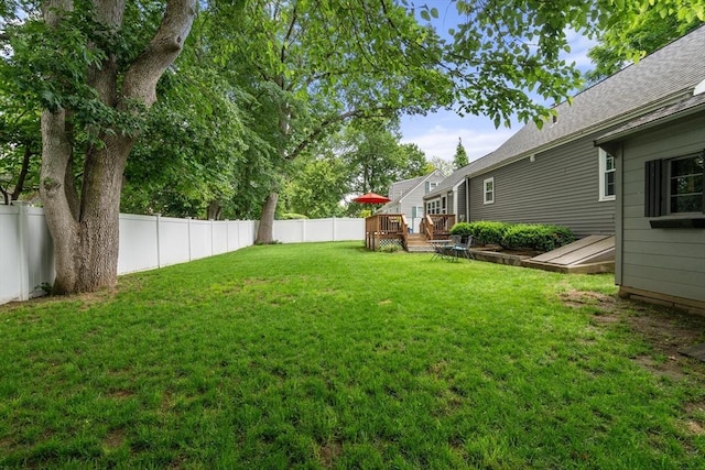 99 Edgehill Rd, Norwood, MA 02062 - view of yard with a deck