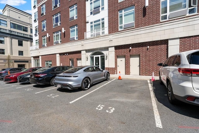 view of uncovered parking lot