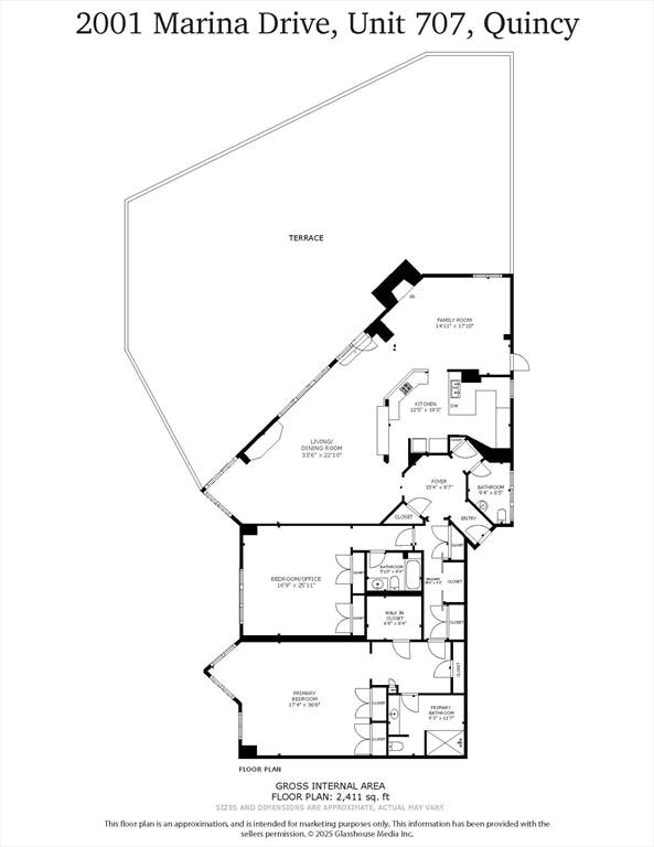 2001 Marina Dr Unit 707, Quincy, MA 02171 - home floor plan