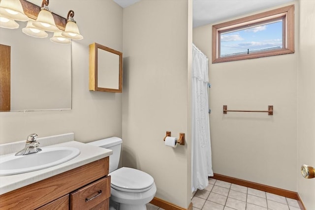 492 N End Blvd, Salisbury, MA 01952 - bathroom featuring vanity, tile patterned flooring, and a shower with shower curtain