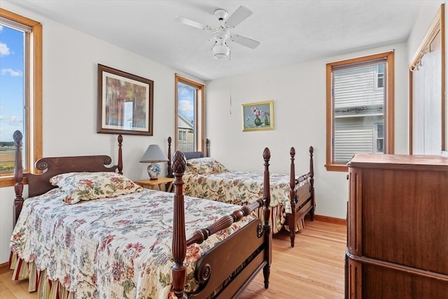 492 N End Blvd, Salisbury, MA 01952 - bedroom with light wood finished floors and ceiling fan