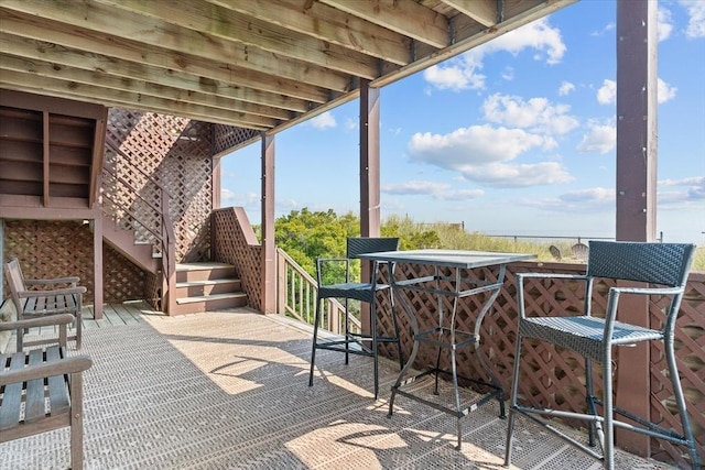 492 N End Blvd, Salisbury, MA 01952 - view of patio / terrace with stairway