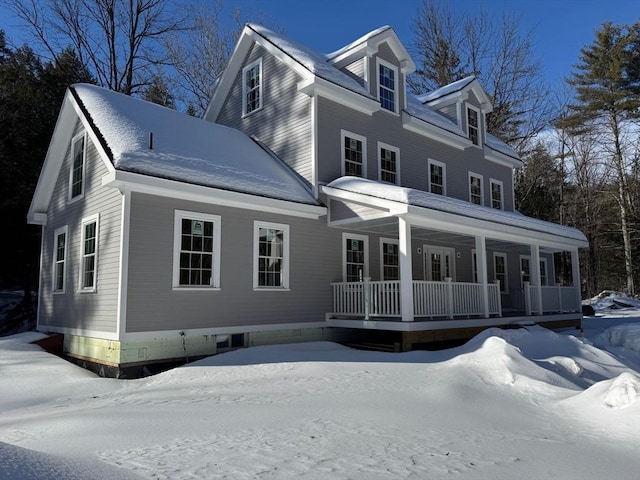 view of front of house with a porch