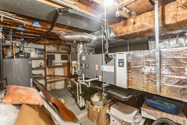 101 Primrose St, Fall River, MA 02720 - unfinished basement featuring water heater