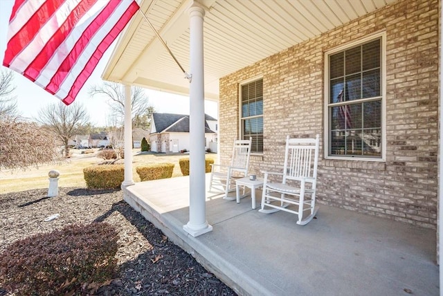 view of patio / terrace with covered porch