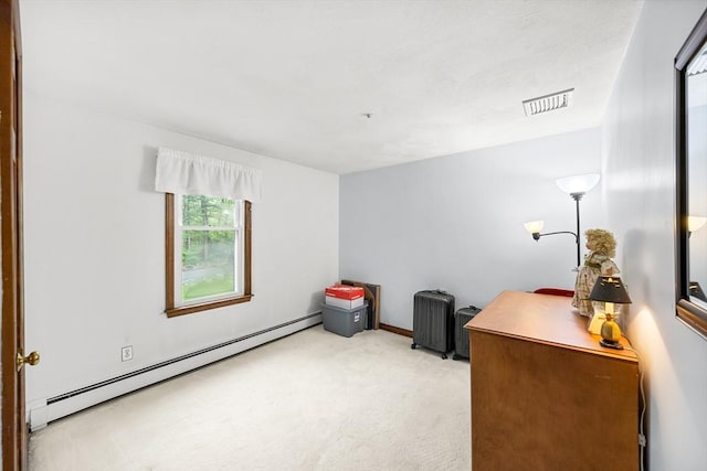 89 Gray St, North Andover, MA 01845 - office with a baseboard radiator and carpet