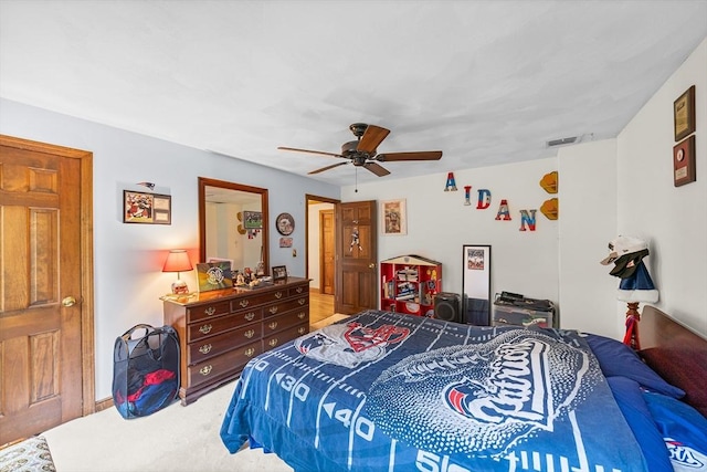 89 Gray St, North Andover, MA 01845 - carpeted bedroom featuring ceiling fan