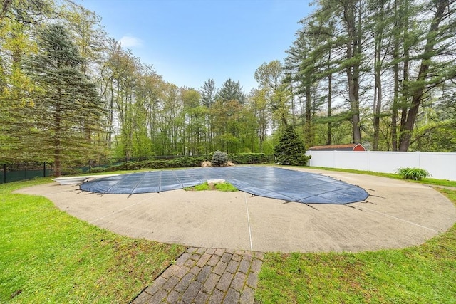89 Gray St, North Andover, MA 01845 - view of pool with a patio area and a diving board