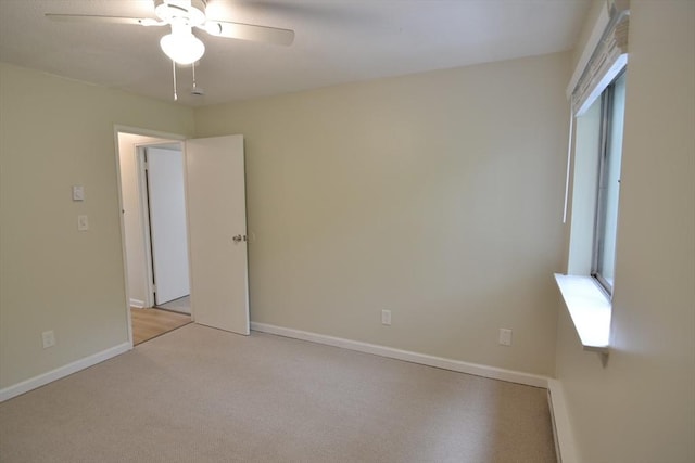 77 Nicholas Rd Unit I, Framingham, MA 01701 - spare room featuring ceiling fan, baseboards, and light colored carpet
