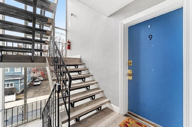 doorway to property with a balcony