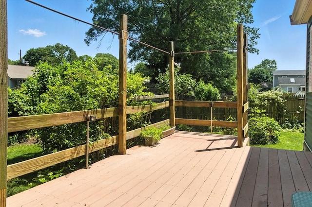 14 Doris Dr, Abington, MA 02351 - wooden deck featuring a fenced backyard