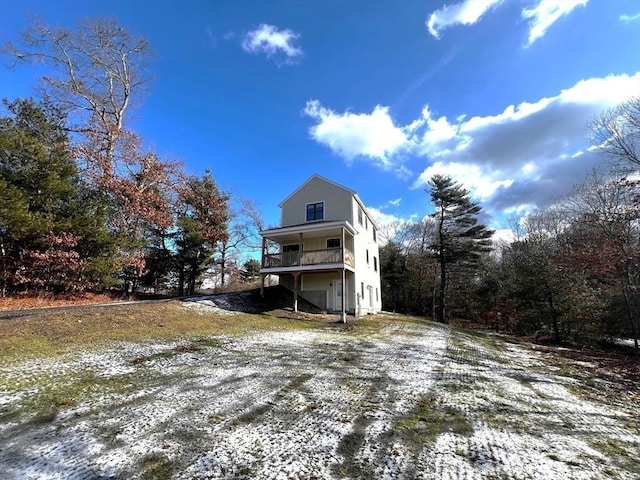 view of rear view of property