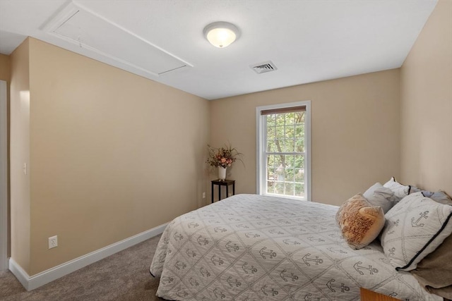 65 Saint Anthony St, Fitchburg, MA 01420 - carpeted bedroom featuring attic access and baseboards