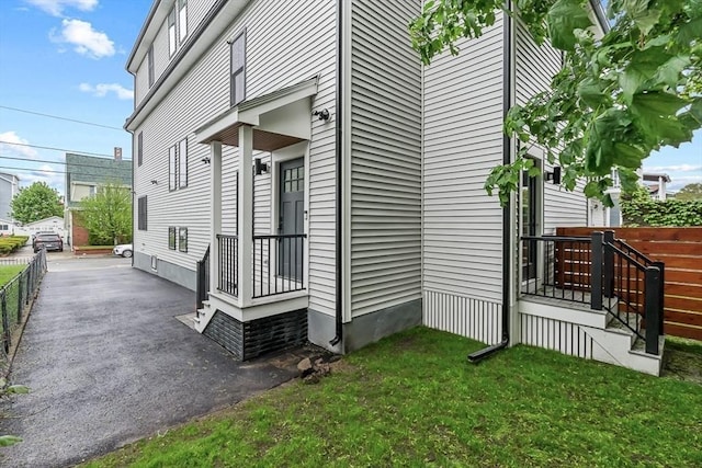 view of side of property