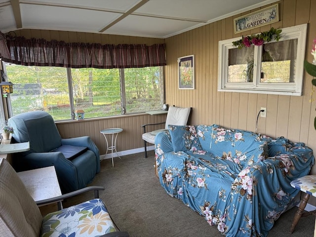view of sunroom / solarium