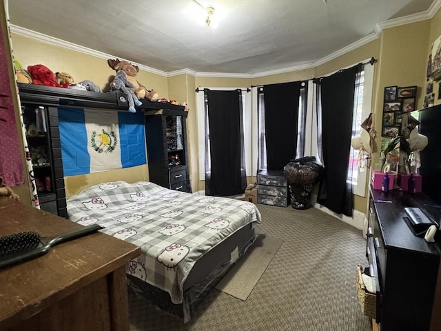 40 Freeman St, Framingham, MA 01702 - bedroom with carpet and ornamental molding