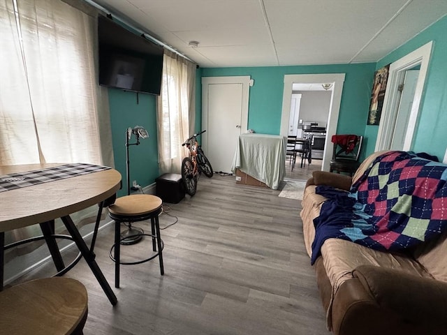 40 Freeman St, Framingham, MA 01702 - living room with wood finished floors and baseboards