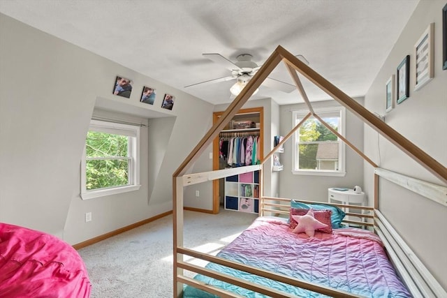 6 2nd Ave, Wilmington, MA 01887 - carpeted bedroom featuring baseboards and ceiling fan