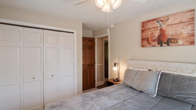 28 Philmart Dr, New Ipswich, NH 03071 - bedroom featuring a closet and ceiling fan