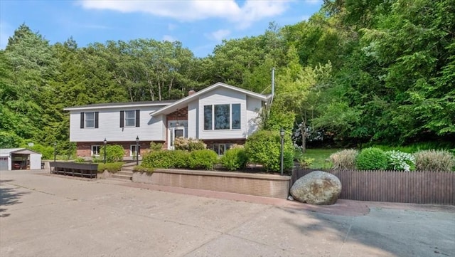 28 Philmart Dr, New Ipswich, NH 03071 - bi-level home featuring an outdoor structure
