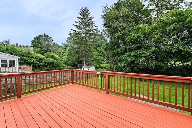 7 Beaver St, Beverly, MA 01915 - deck featuring a lawn