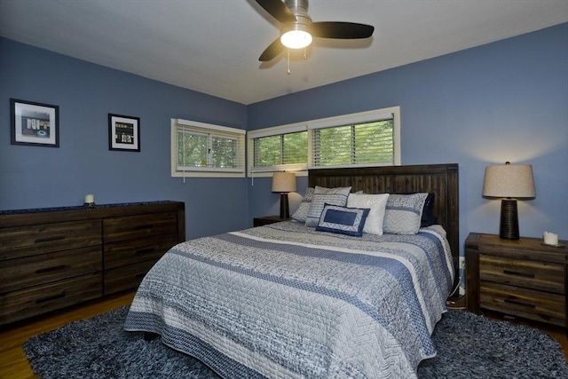115 Carnavon Cir, Springfield, MA 01109 - bedroom with wood finished floors and a ceiling fan