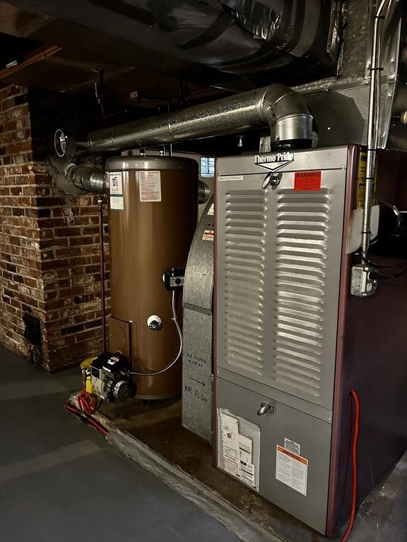 115 Carnavon Cir, Springfield, MA 01109 - utility room with gas water heater