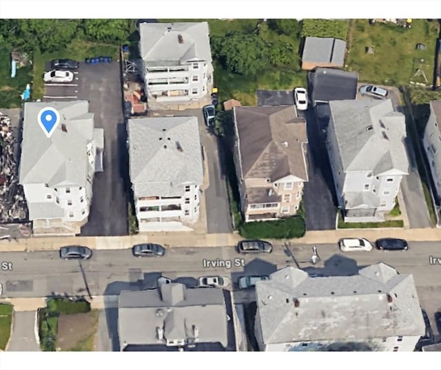 144-146 Irving St, Fall River, MA 02723 - aerial view of property and surrounding area with nearby suburban area