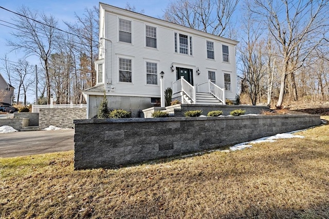 view of colonial inspired home