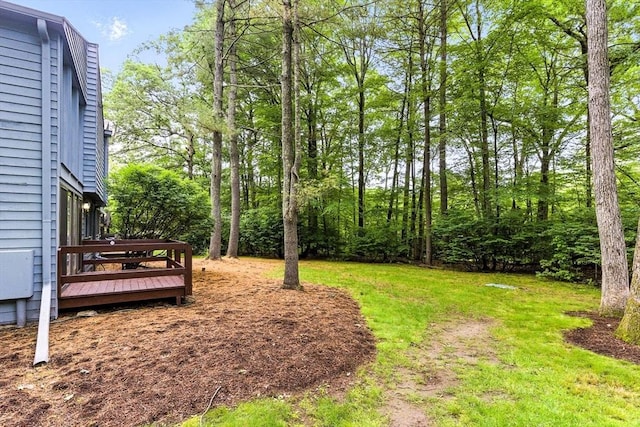 611 Old Stone Brk Unit 611, Acton, MA 01718 - view of yard with a deck