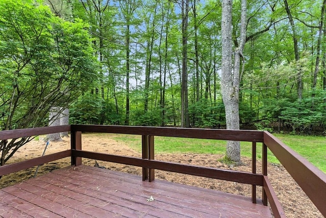 611 Old Stone Brk Unit 611, Acton, MA 01718 - wooden terrace featuring a view of trees