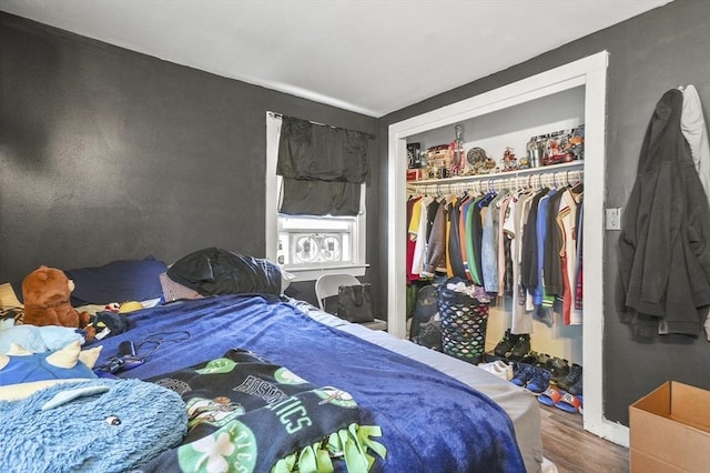 18 Cedar Ct, Lowell, MA 01852 - bedroom featuring wood finished floors and a closet