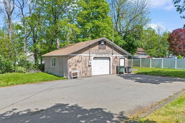206 Pleasant St, North Andover, MA 01845 - detached garage featuring driveway