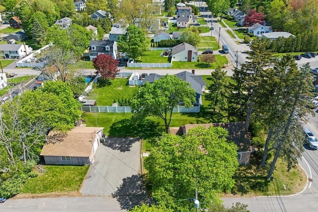 206 Pleasant St, North Andover, MA 01845 - aerial overview of property's location featuring nearby suburban area