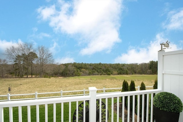29 Spyglass Ln, Plymouth, MA 02360 - view of yard with a wooded view and a view of rural / pastoral area