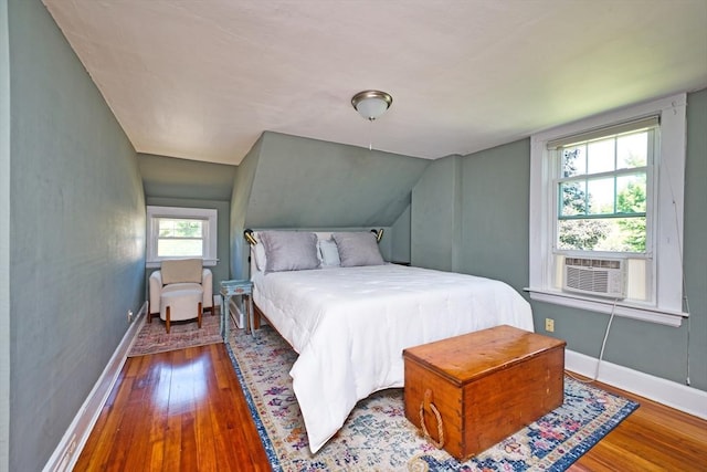 15 N Pleasant, Dartmouth, MA 02748 - bedroom with wood-type flooring and vaulted ceiling