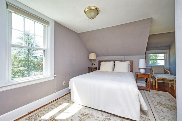 15 N Pleasant, Dartmouth, MA 02748 - bedroom featuring wood finished floors and vaulted ceiling