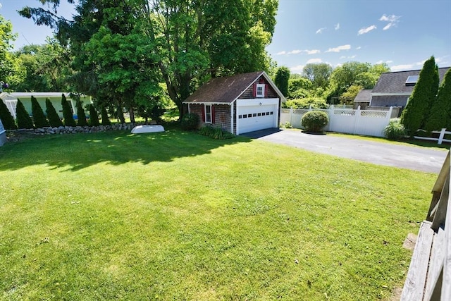 15 N Pleasant, Dartmouth, MA 02748 - view of yard with an outdoor structure and a detached garage