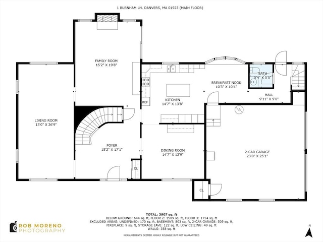 1 Burnham Ln, Danvers, MA 01923 - view of floor plan / room layout