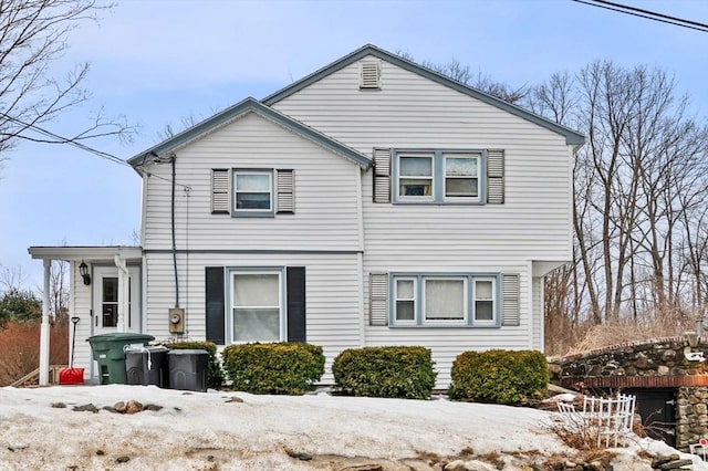 view of front of home