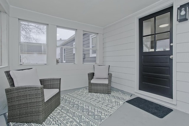 view of sunroom / solarium