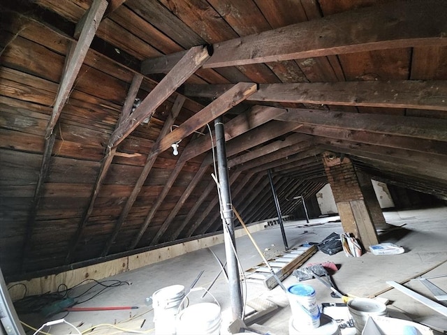 21 John, Worcester, MA 01609 - view of attic