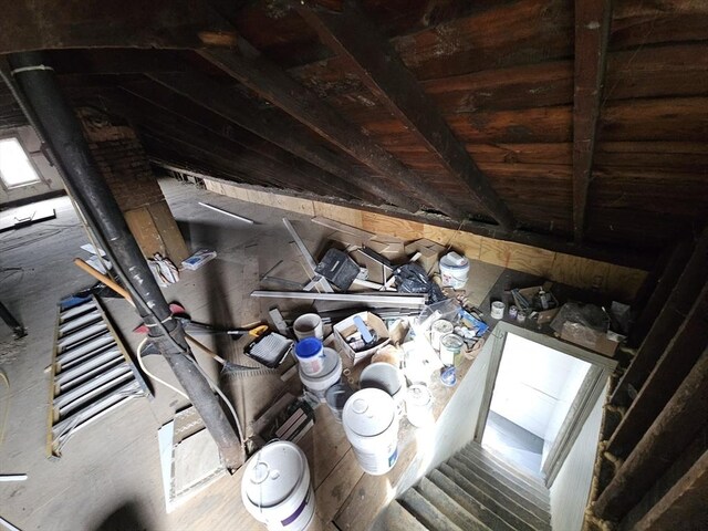 21 John, Worcester, MA 01609 - view of unfinished attic