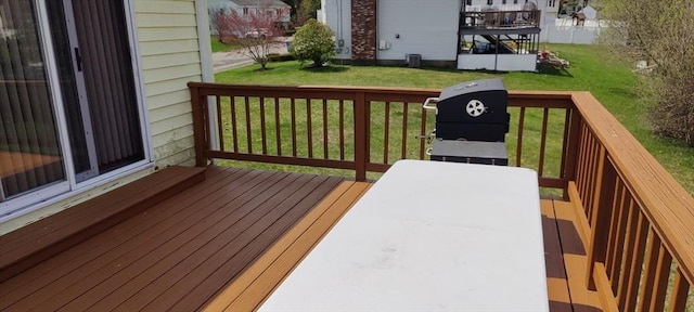 107 Chestnut Cir, Randolph, MA 02368 - wooden deck featuring a yard